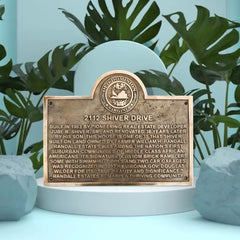 Historical Marker Brass Plaque Plate HMBP029