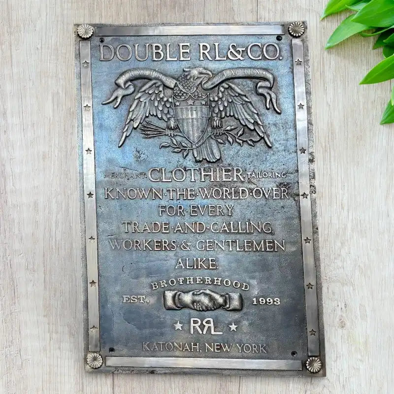 3d Cast Bronze Plaque with custom design