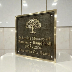 Memorial Plaque | Custom Engraved Brass Plaque