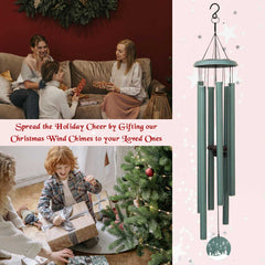 Personalized Christmas Wind Chime Gift for Mom Dad CWC64