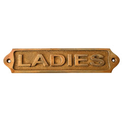 Set Of 3-Ladies+Gents+Toilet Brass Plaques LGTBP77