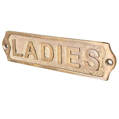 Ladies Brass Door Sign
