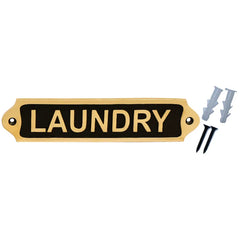 Laundry Brass Plaque 22*5 LBP07