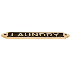 Laundry Brass Plaque 22*5 LBP07