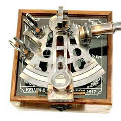 Brass Sextant with Wooden Box BS011