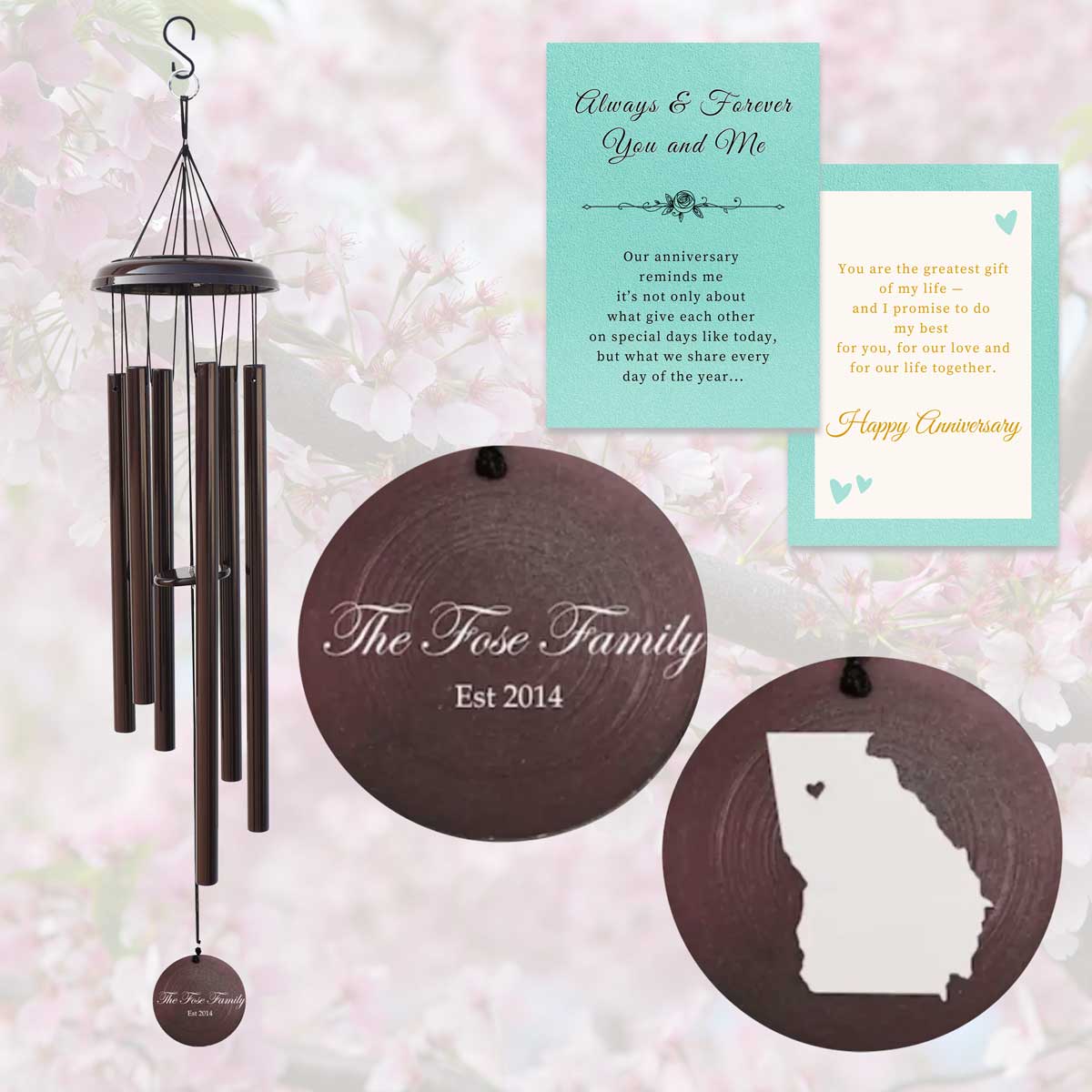 Meaningful Anniversary Wind Chimes AWC31