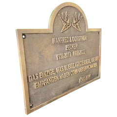 Placa conmemorativa de latón MBP03