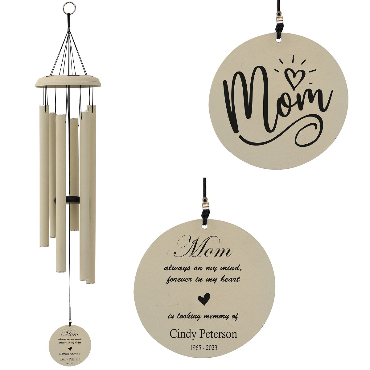 Memorial Wind Chime Gift For Mom MWC131