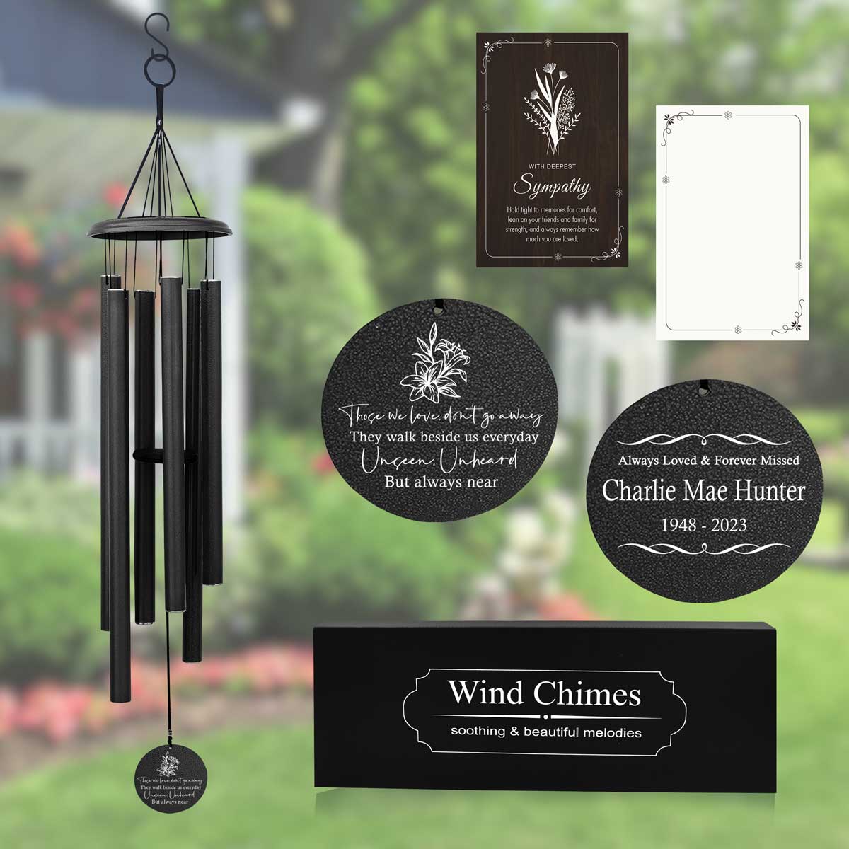 Sympathy Wind Chime Personalized – Meaningful Memorial Gift
