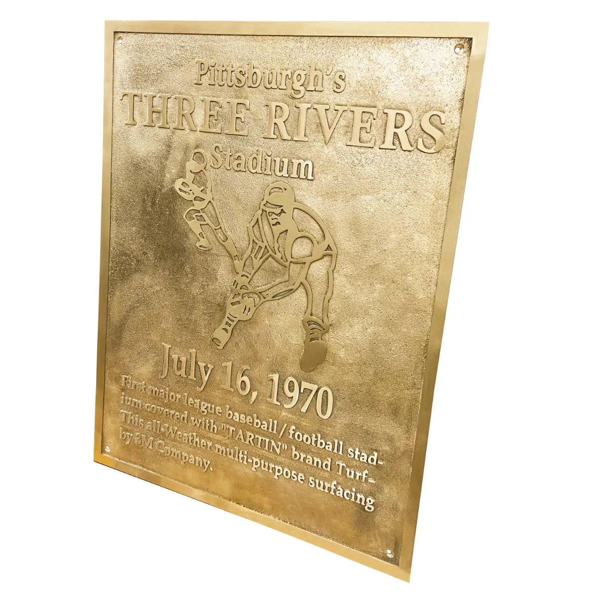 decorative brass plaque