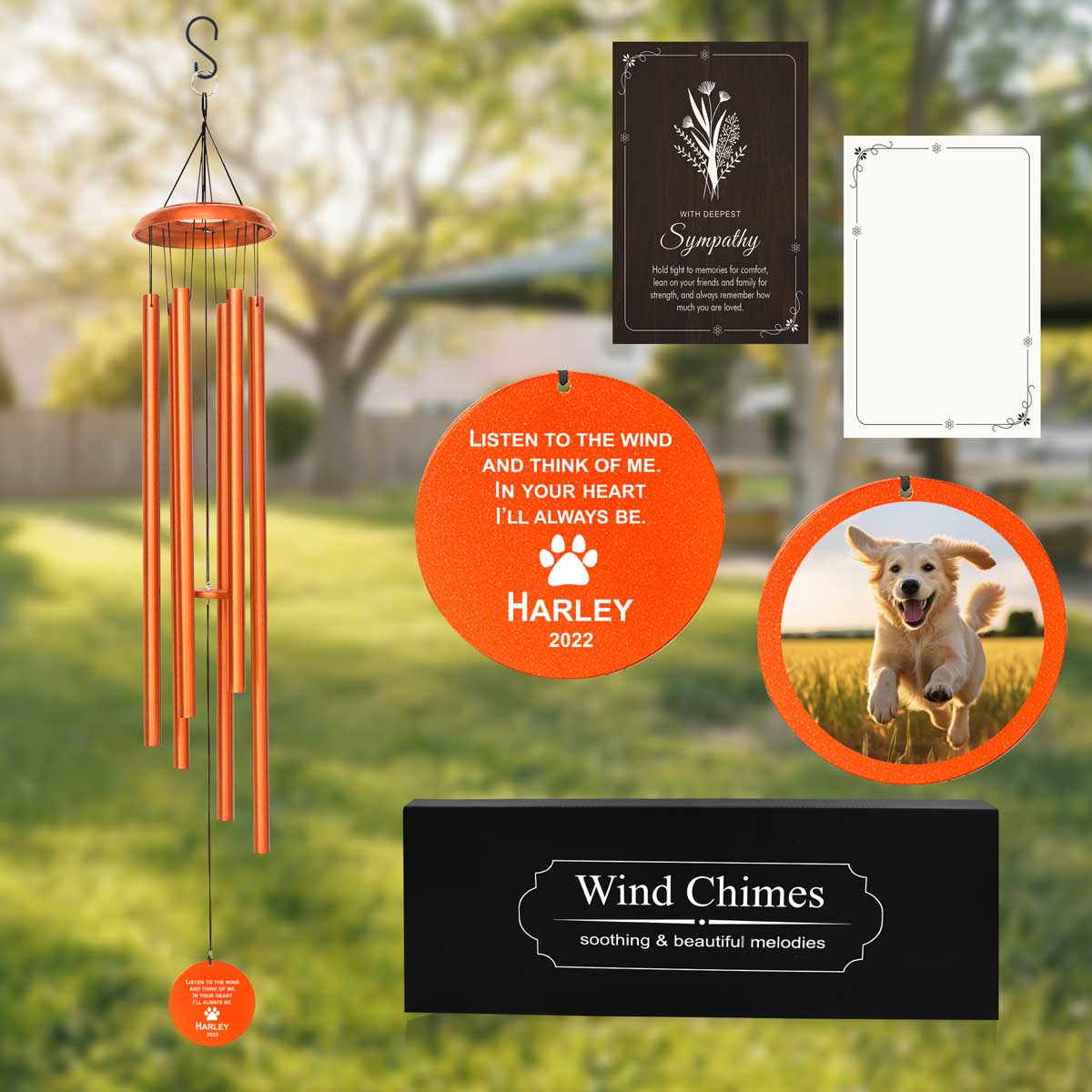 Memorial Pet Wind Chimes WCP23