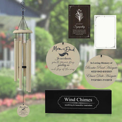 Memorial Wind Chime Gift for Mom Dad MWC65