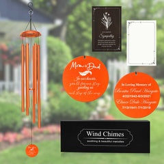 Memorial Wind Chime Gift for Mom Dad MWC65