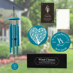 blue Memorial Wind Chime