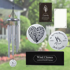 silver Memorial Wind Chime