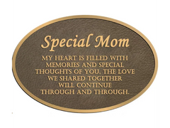 Placa de latón conmemorativa de mamá MMBP