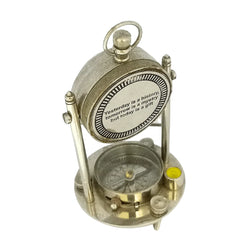 Reloj de escritorio vintage personalizado con brújula DCC0019