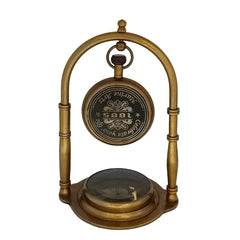 Horloge de bureau personnalisée avec boussole DCC0023