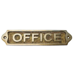 Office Brass Plaques 22x5 cm