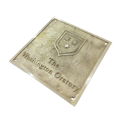 Oratory Brass Plaque Plate OBP128