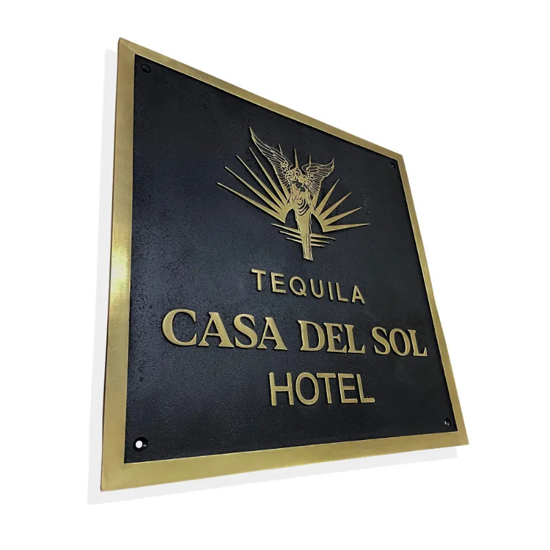 custom brass dedication plaque