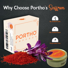 PORTHO Superior Saffron Threads 10 Grams Super Negin Premium Spice