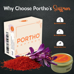 PORTHO Superior Saffron Threads 5 Grams Super Negin Premium Spice