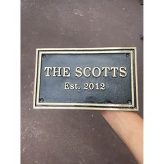 Personalised Brass Plaques PBP66