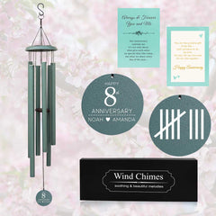 Carillon éolien personnalisé pour anniversaire de mariage WCP08