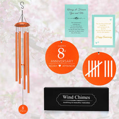Campana de viento personalizada para aniversario de matrimonio WCP08