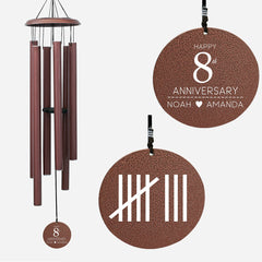 Personalised Marriage Anniversary Wind Chime WCP08