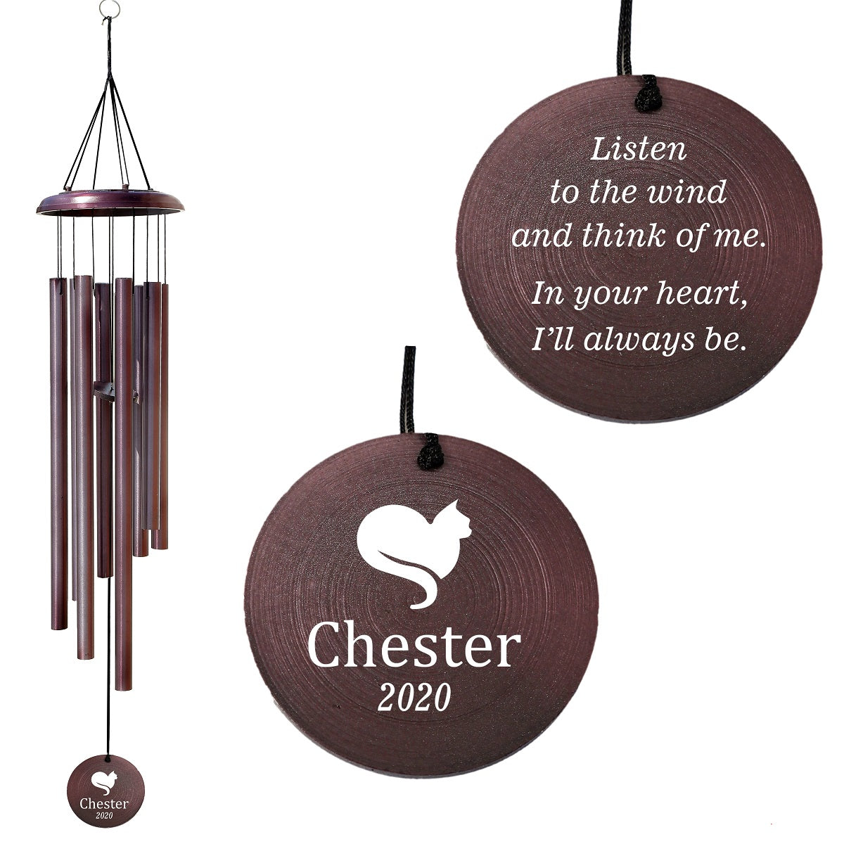 Personalised Memorial Wind Chime for Pet WCP10