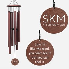 Personalised Valentine's Day Wind Chime for Couples WCP016