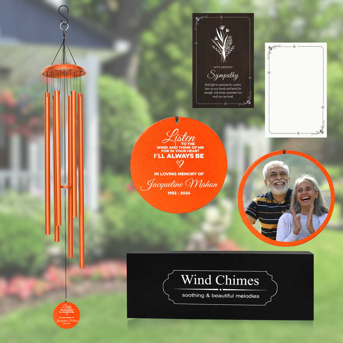 Personalized Memorial Wind Chimes WCP31