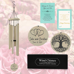 Personalised Wind Chimes for Couples WCP11
