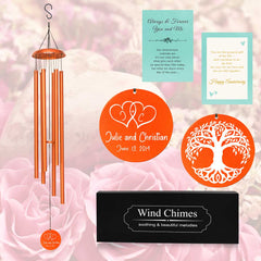 Personalised Wind Chimes for Couples WCP11