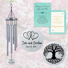 Personalised Wind Chimes for Couples WCP11