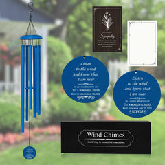 Personalized Memorial Wind Chime Gift For Sister MWC97