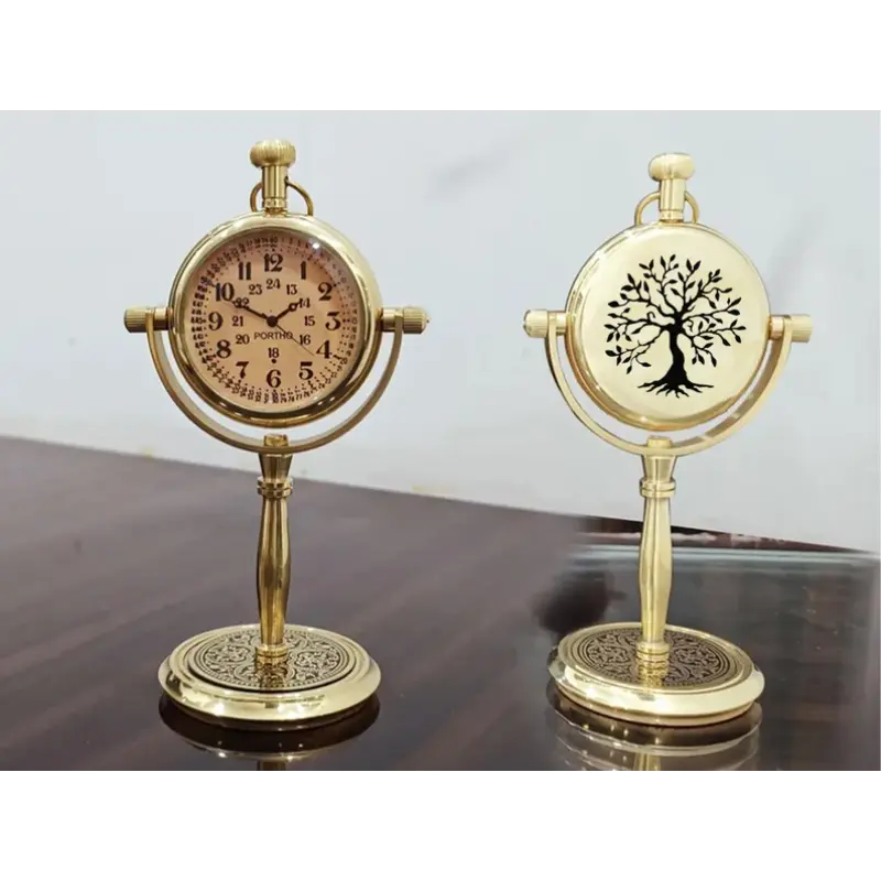 Personalized Brass Desk Clock BDC61