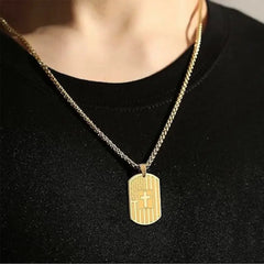 Personalized Brass Tag Necklace BTN144