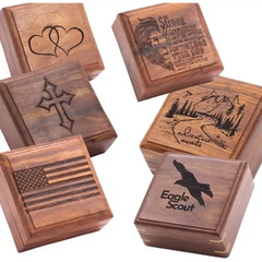 Boussole gravée personnalisée pour les proches avec boîte en bois personnalisée 