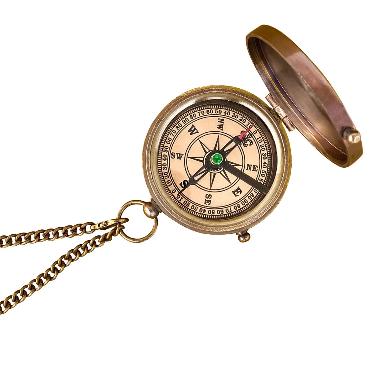 Flat Brass Compass For Gifts FBC108