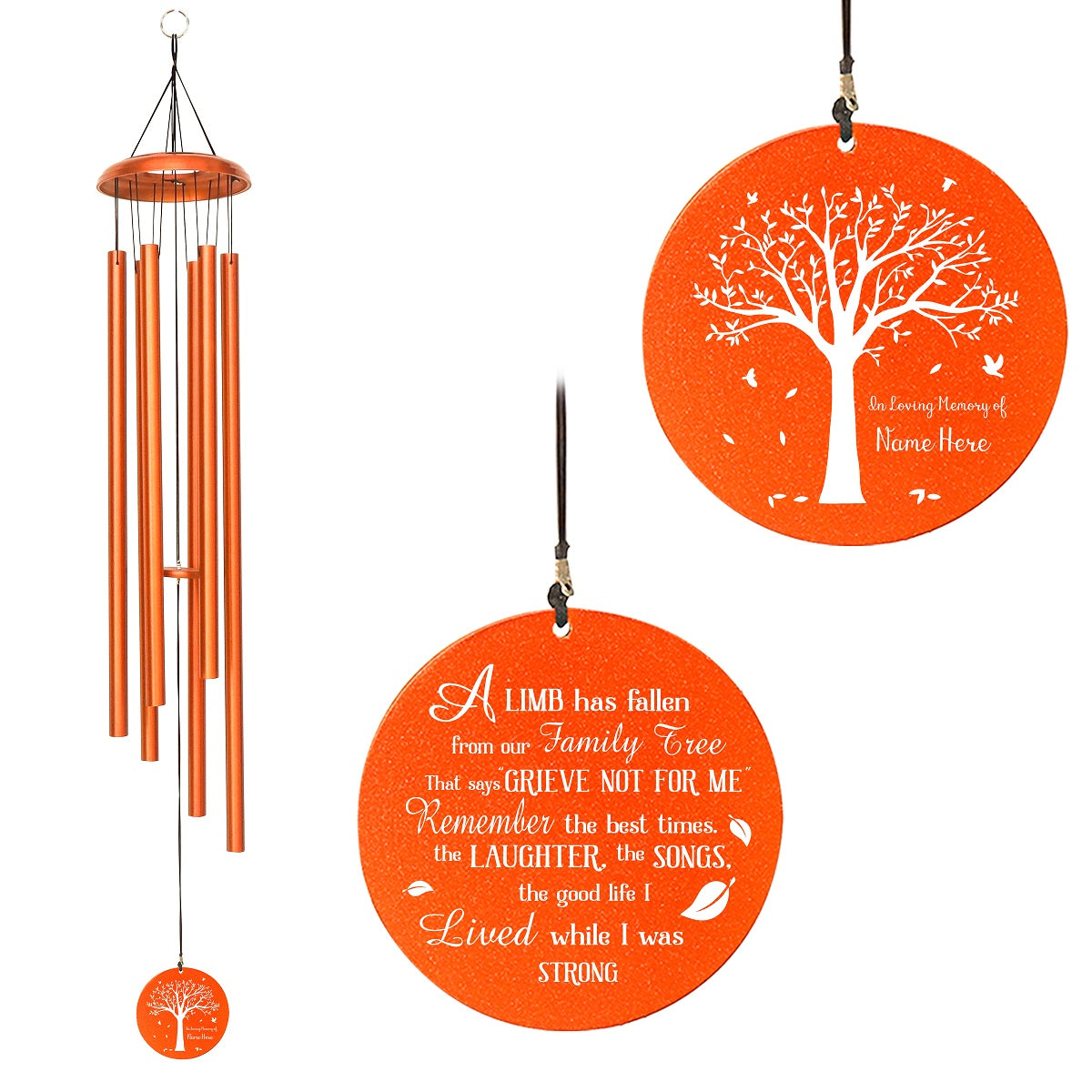 Personalized Memorial Wind Chime MWC134