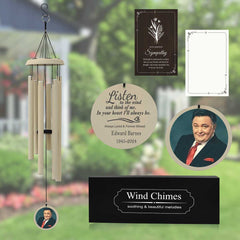 Personalized Photo Engraved Wind Chimes WCP28