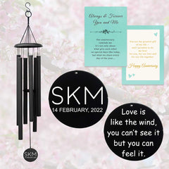Personalized Valentine's Day Wind Chime for Couples WCP016