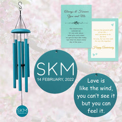 Personalized Valentine's Day Wind Chime for Couples WCP016