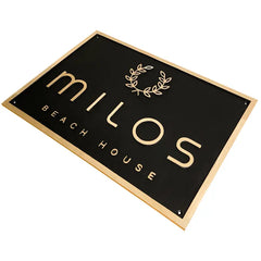 Solid brass address plate