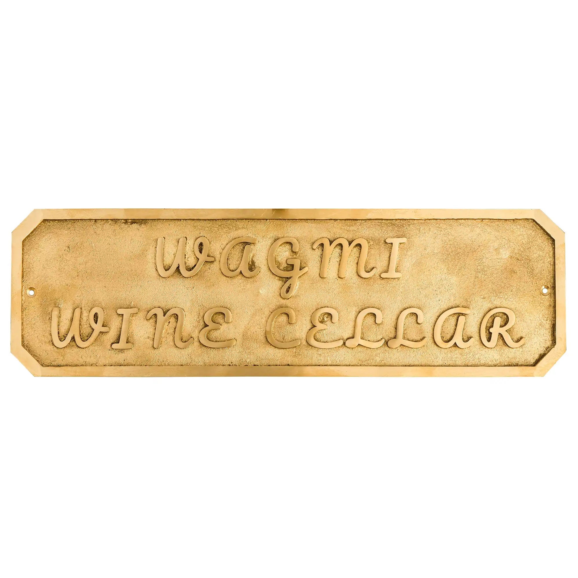Durable brass engraved name plate