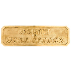Durable brass engraved name plate