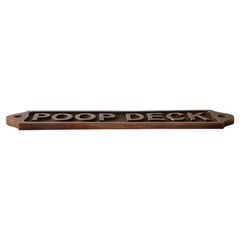 Poopdeck Brass Plaques 22x5 cm